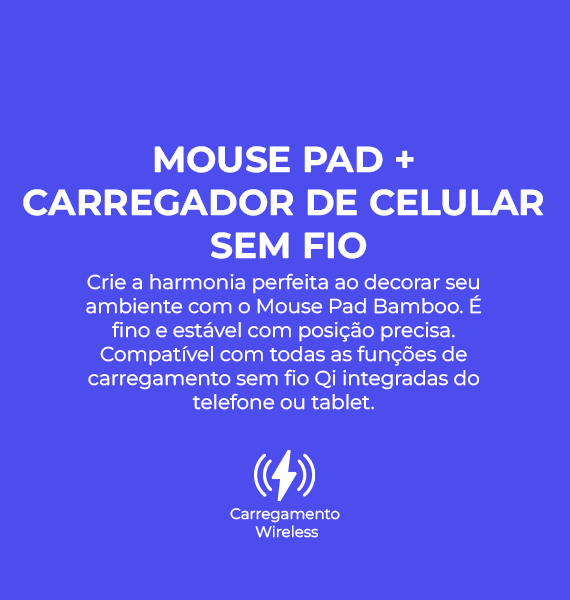 Mouse Pad revo16 mais carregador sem fio,harmonia perfeita